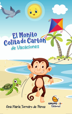 Portada del cuento El monito Colita de Cartón de Vacaciones