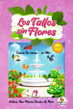 Portada del libro Los Tallos sin Flores con ilustraciones simbólicas