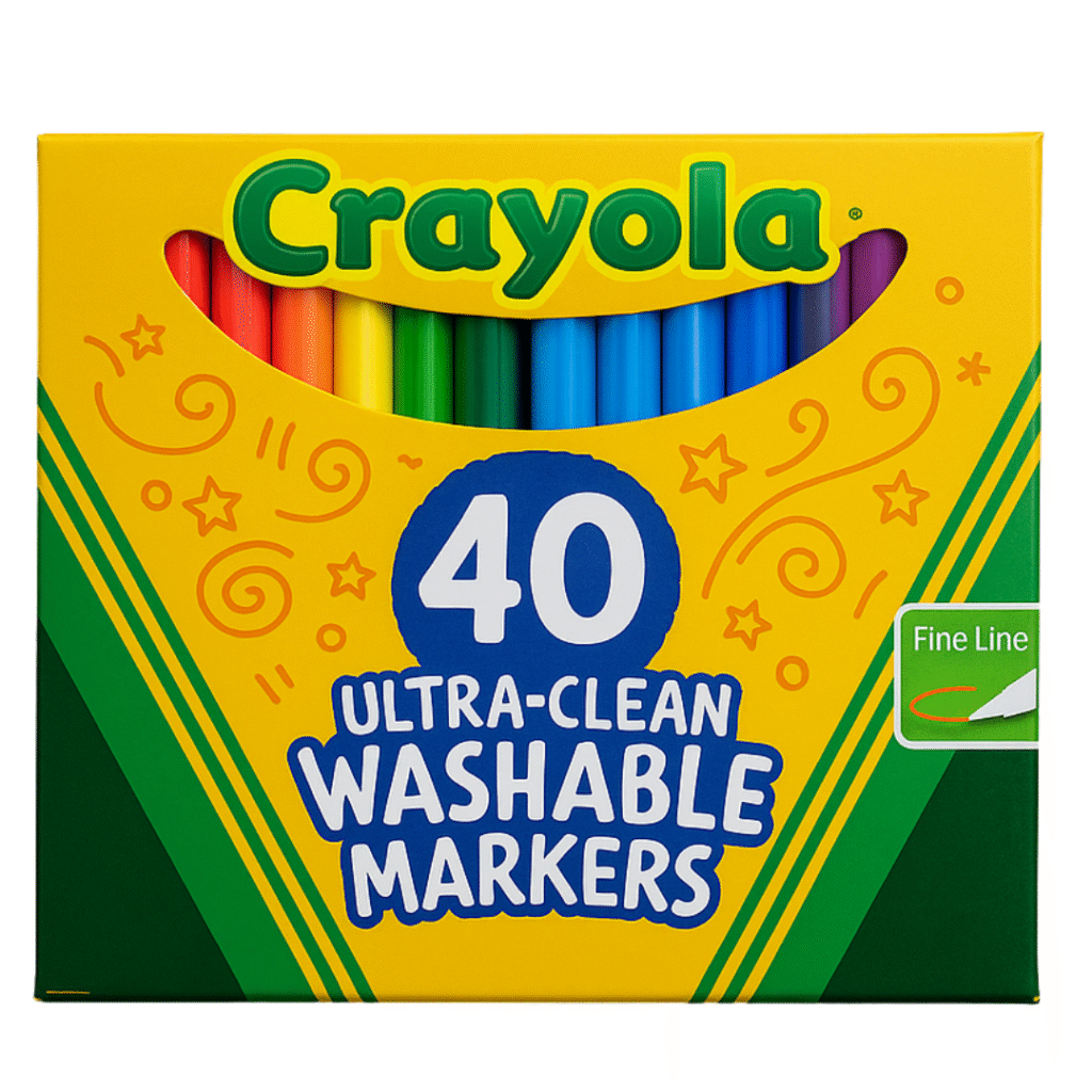 Marcadores Ultra-Clean Washable Markers Crayola 40 unidades