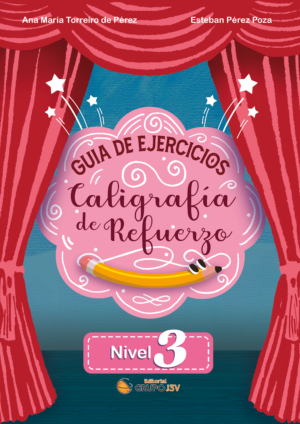 Libro "Guía de Ejercicios – Caligrafía de Refuerzo Nivel 3" – Ejercicios de escritura cursiva avanzada para niños