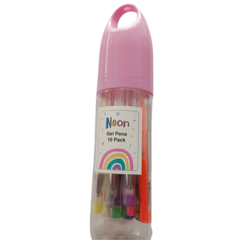 Estuche de bolígrafos de gel tonos NEON