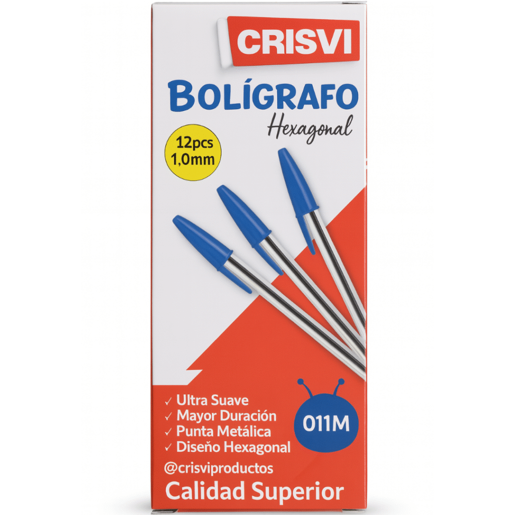 Caja de Bolígrafo Crisvi 011 azul