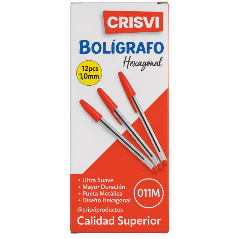 Caja de Bolígrafo Crisvi 011 rojo