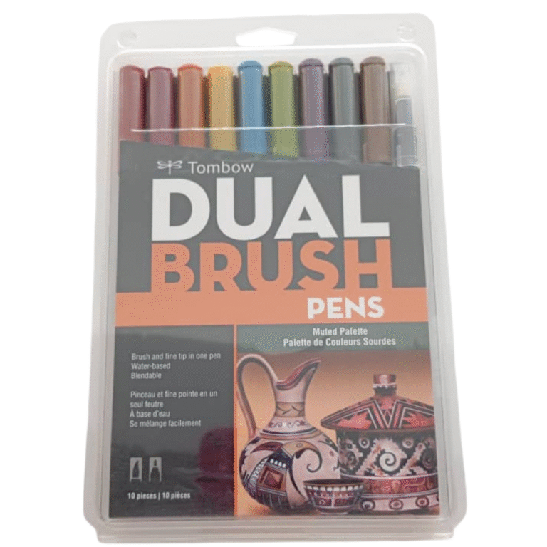 Tombow Dual Brush Pens – Paleta Colores Apagados (10 piezas)