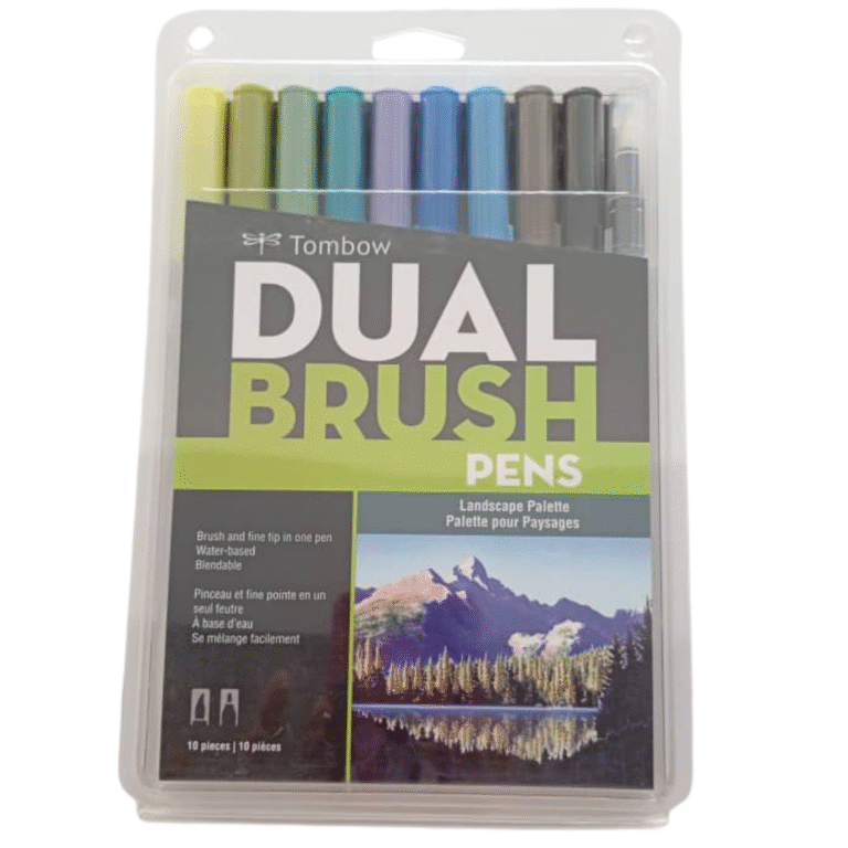 Tombow Dual Brush Pens – Paleta Paisajes (10 piezas)