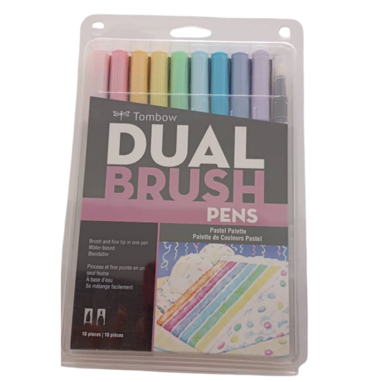 Tombow Dual Brush Pens – Paleta Colores Pastel (10 piezas)