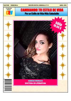 Portada de la revista digital Cambiando tu Estilo de Vida de abril 2026, con fotografía de Agnese Monaco, Doctora en Literatura.