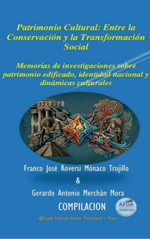 Portada y página de créditos de la compilación Patrimonio Cultural: Entre la Conservación y la Transformación Social.