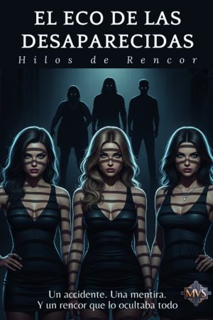 Portada de El echo de las desaparecidas: Hilos de rencor de María Sánchez, novela de suspenso y denuncia social sobre trata de personas