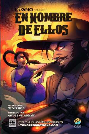 Portada de En Nombre de Ellos, novela de Lygno Productions de la colección LYGNO Presenta