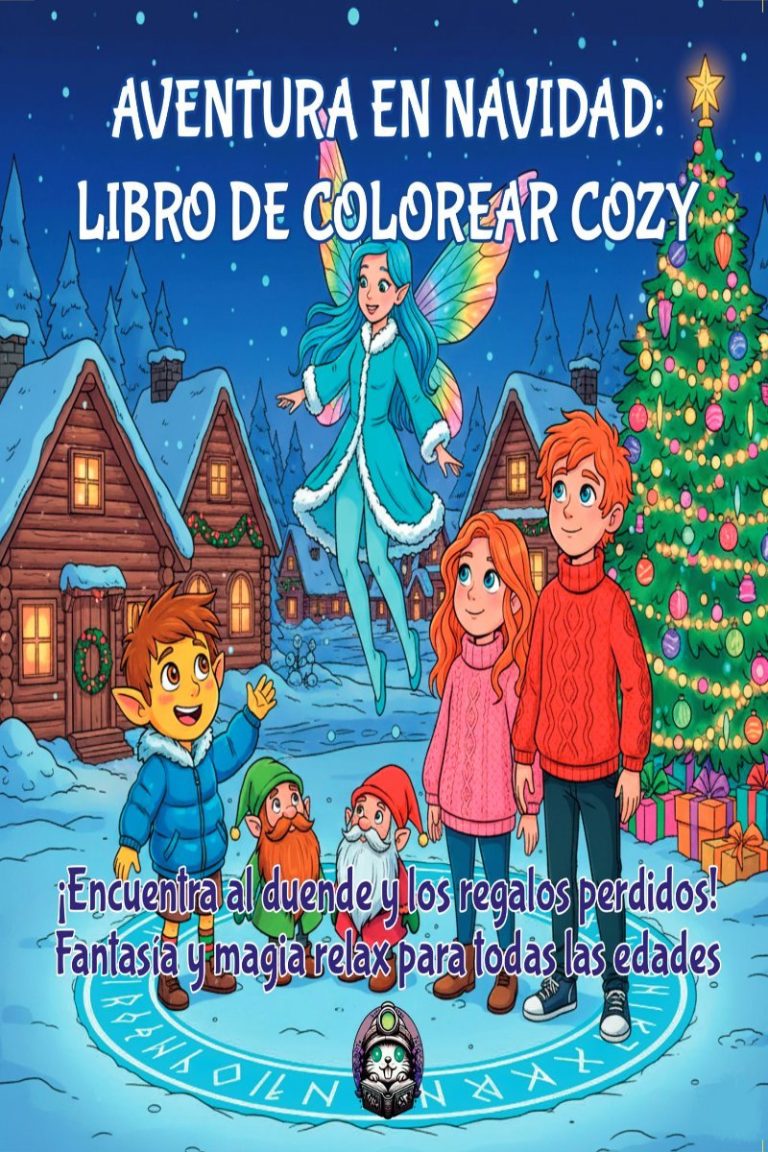 Aventura en Navidad. Libro de colorear cozy